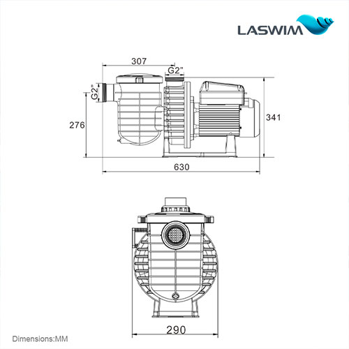 LASWIM NEW ARRIVAL FACTORY SINGLE PHASE SWIMMING POOL PUMP FOR INGROUND POOLS