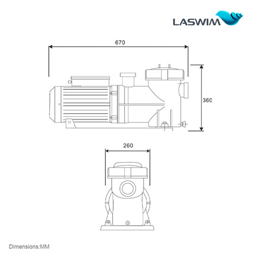 Laswim High Power Effecient Swimming Pool Pumps For Inground Pools