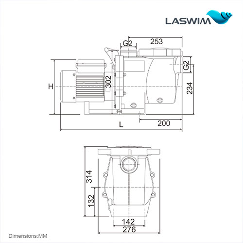 Laswim New Arrival Single Speed Powerful Pool Pumps For Inground Pools OEM/ODM