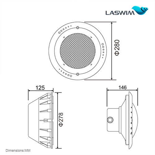 Laswim China Intelligent Control Led Mini Pool Lights Underwater Led Swimming Pool Lights for Inground Pools