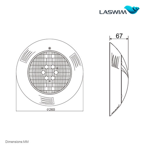 Laswim Factory Price Wholesale Inground Swimming Pool Lights Underwater LED Lights with Remote Controller