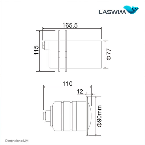 Laswim China Custom Factory Prices Led Underwater Pool Light Led Swimming Pool Lights Replacement IP68