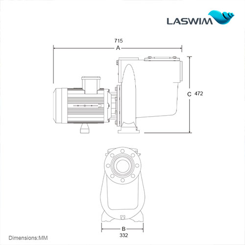Laswim 2023 New Arrival Single Speed Powerful Pool Pumps For Inground Pools For In/Above Ground Pool OEM/ODM