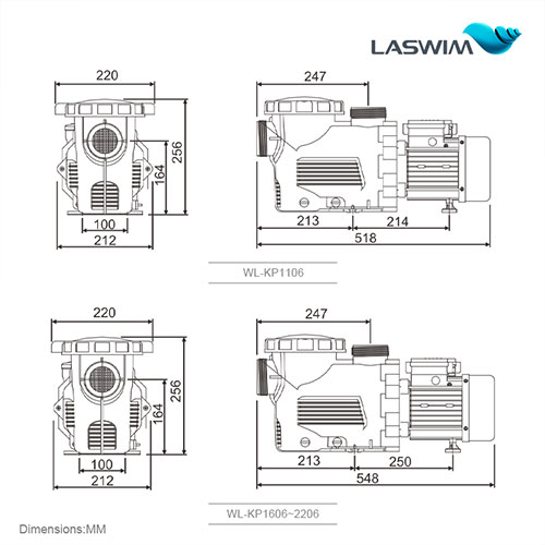 Laswim Single Speed Powerful Pool Pumps For Inground Pools